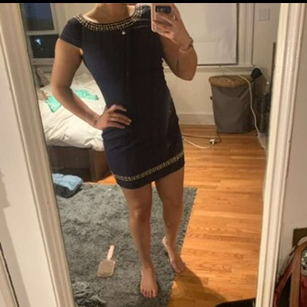 RARE NWT lilly pulitzer size 4 navy shift dress